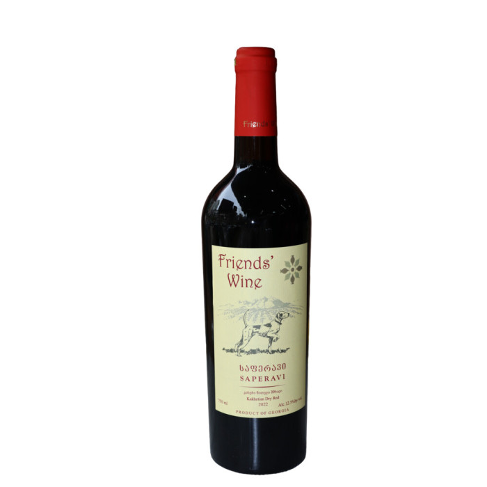Friends' Wine Saperavi red dry 2022